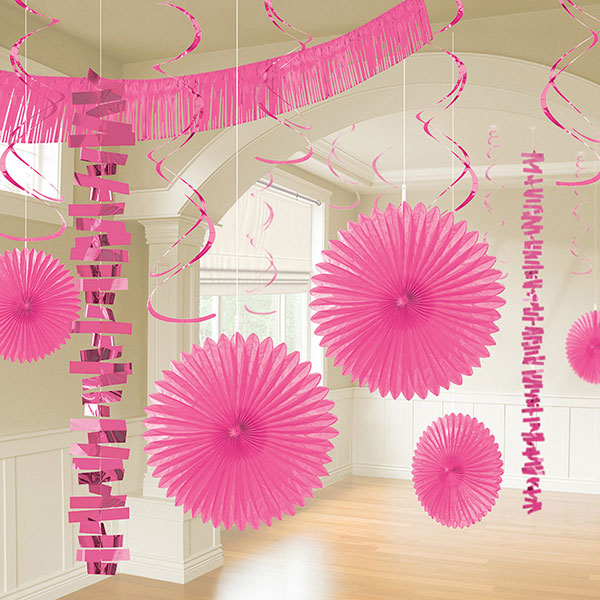Bright Pink Room Decoration Kit