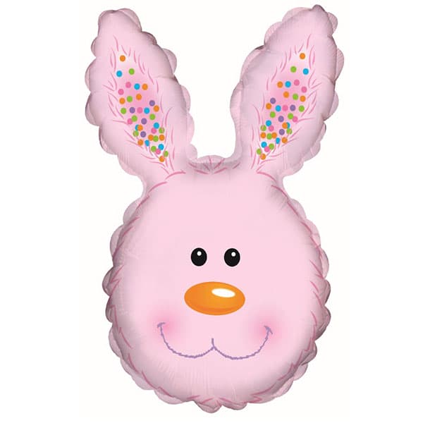 Pink Bunny Head Balloon