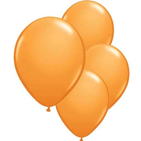 11" Orange Latex Balloons 6pk