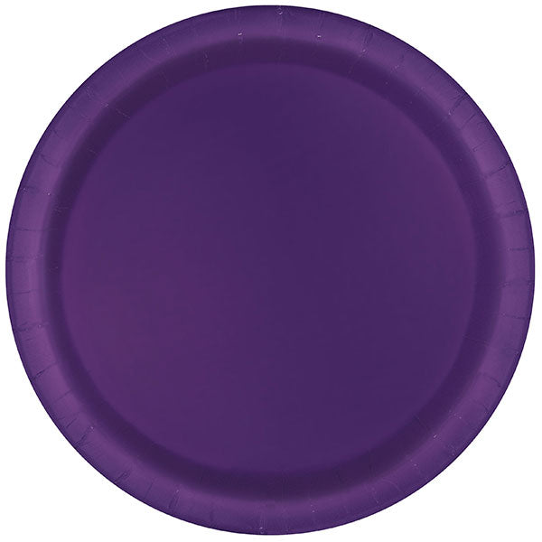 Deep Purple Paper Plates 8pk