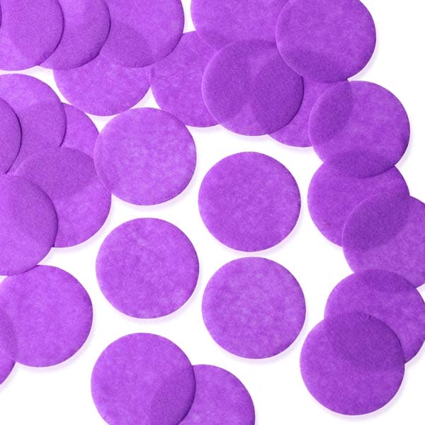 Purple Circular Tissue Paper Confetti