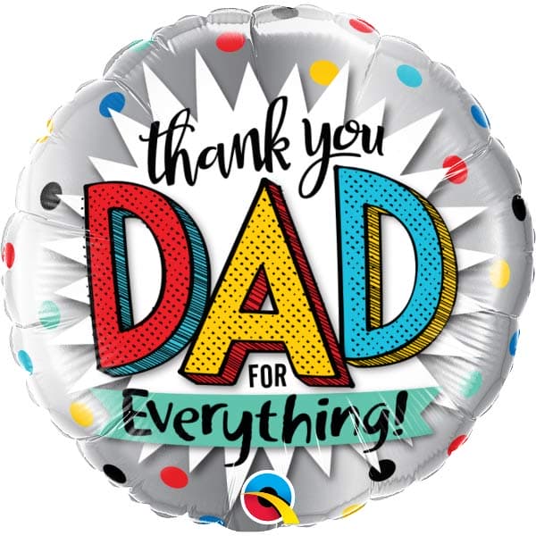 18" Thank You Dad For Everything Foil Balloon