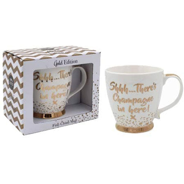 There's Champagne In Here China Mug