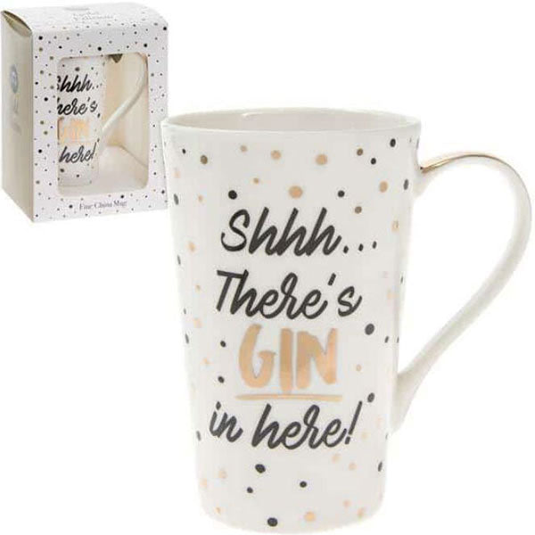 Shhh...There's Gin In Here! Gold Mug