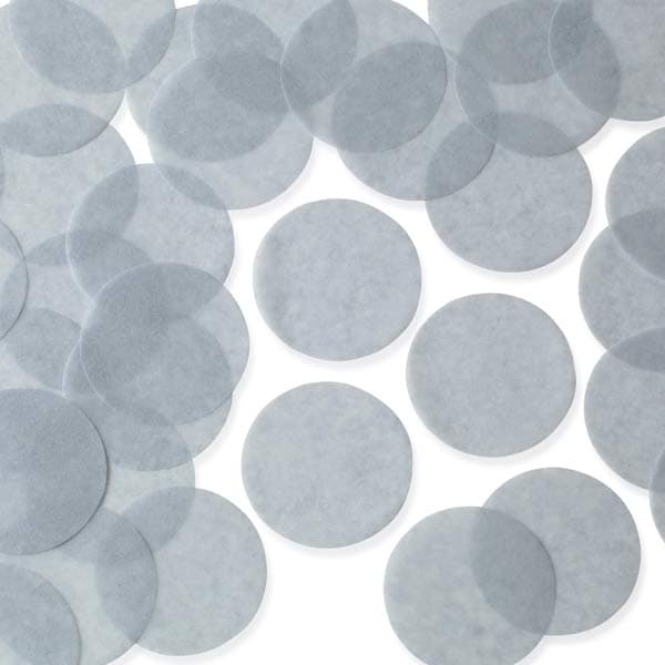 Silver Circular Tissue Paper Confetti