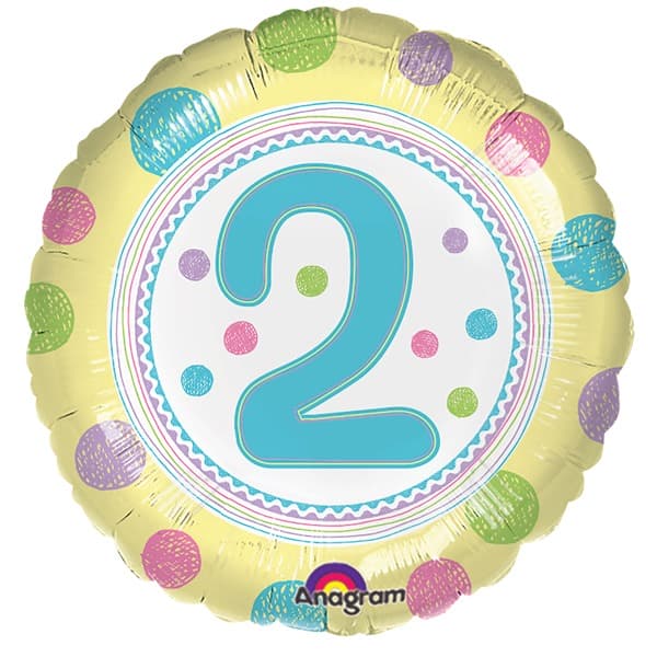 18" Spot On 2nd Birthday Foil Balloon