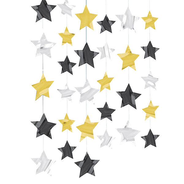 Hollywood Stars String Decorations 6pk