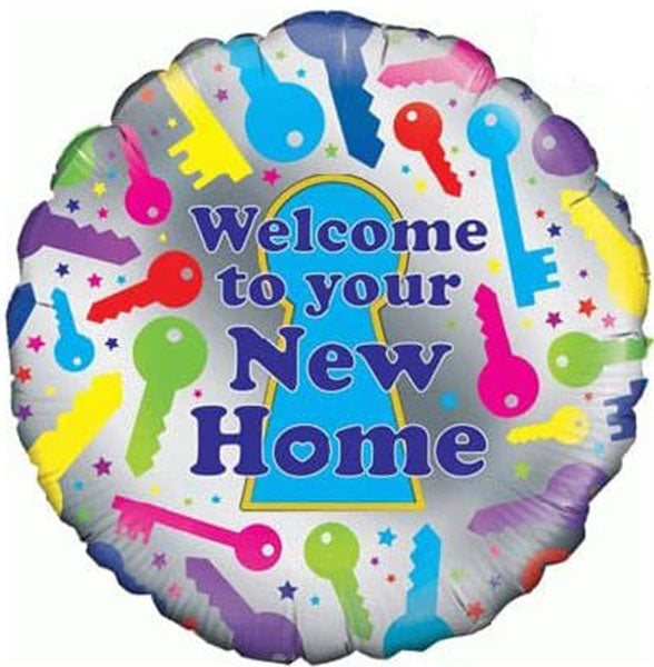 18" Welcome To Your New Home Foil Balloon