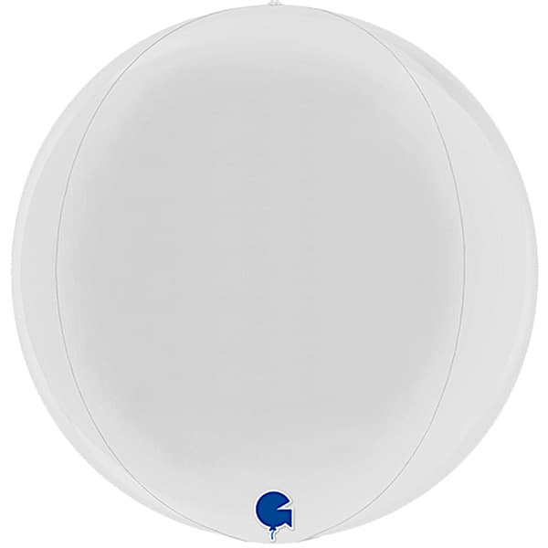 15" White Globe Balloon