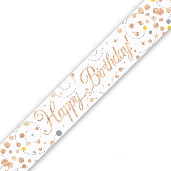 Oaktree Happy Birthday Sparkling Fizz - Tovaglia In Plastica, 137 Cm X