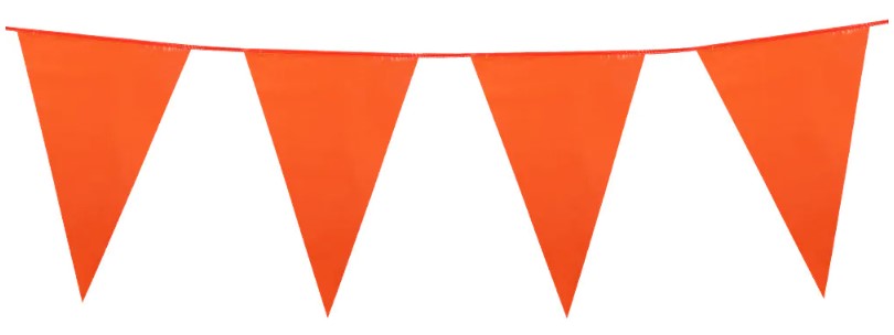 Orange Giant Pennant Bunting
