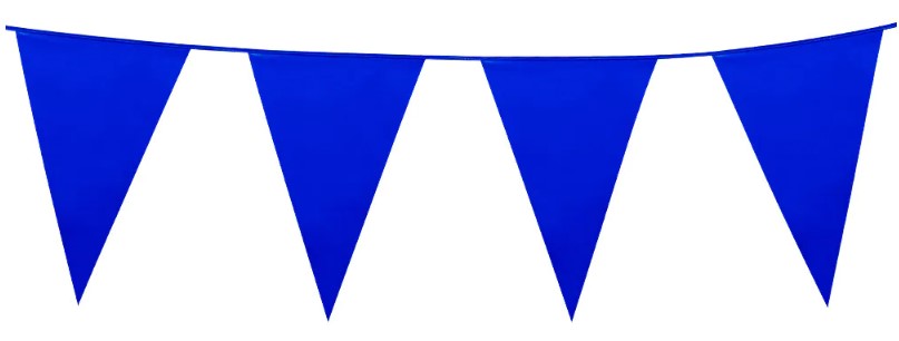 Blue Giant Pennant Bunting