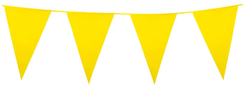 Yellow Giant Pennant Bunting