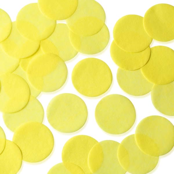 Yellow Circular Tissue Paper Confetti