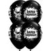 11" Halloween Haunted Skull Latex Balloons 6pk