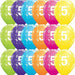 11 Inch 5 Stars Tropical Latex Balloons 50pk