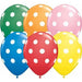 11 Inch Big Polka Dots Standard Assorted Latex Balloons 50pk