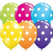 11 Inch Big Polka Dots Tropical Assorted Latex Balloons 50pk