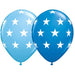 11 Inch Big Stars Assorted Latex Balloons 25pk