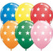 11 Inch Big Stars Standard Assorted Latex Balloons 50pk