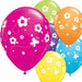 11 Inch Daisies And Butterflies Latex Balloons 6pk