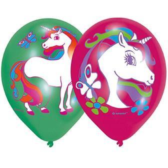11 Inch Unicorn Party Balloons 6pk