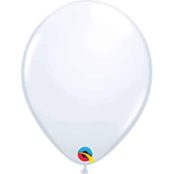 11" White Latex Balloons 6pk