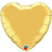 18" Gold Heart Foil Balloon