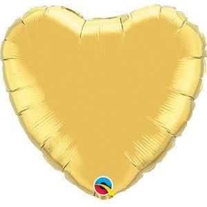 18" Gold Heart Foil Balloon