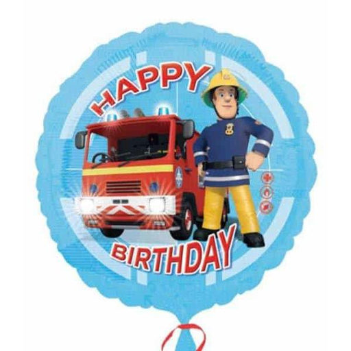 18 Inch Fireman Sam Happy Birthday Foil Balloon