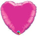 18" Magenta Pink Heart Foil Balloon