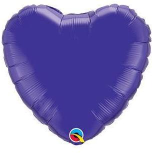 18" Quartz Purple Heart Foil Balloon