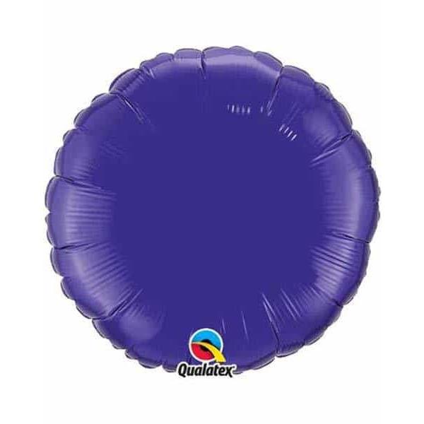 18" Quartz Purple Round Foil Balloon
