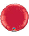 18" Ruby Red Round Foil Balloon
