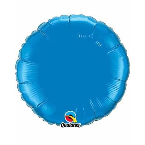 18" Sapphire Blue Round Foil Balloon