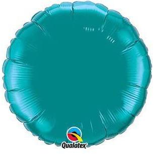 18" Teal Round Foil Balloon