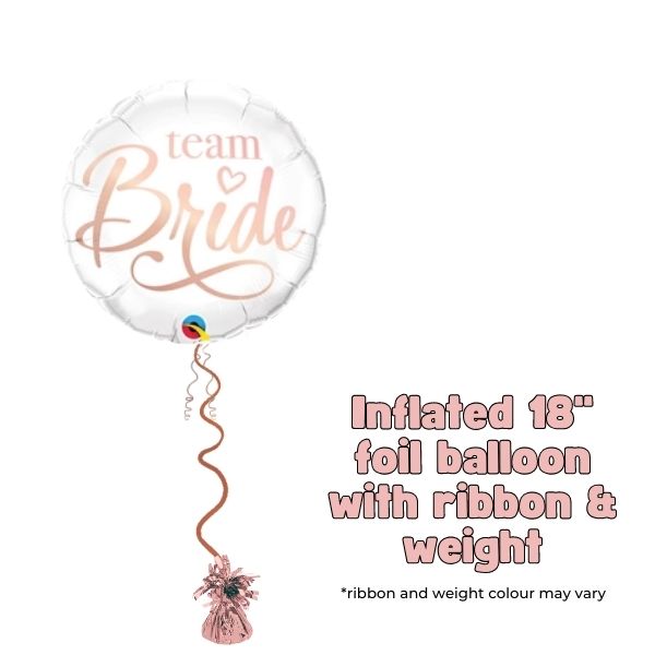 18" Team Bride Elegant Foil Balloon