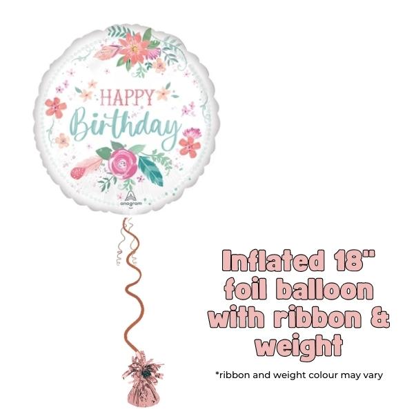 18" Free Spirit Happy Birthday Foil Balloon