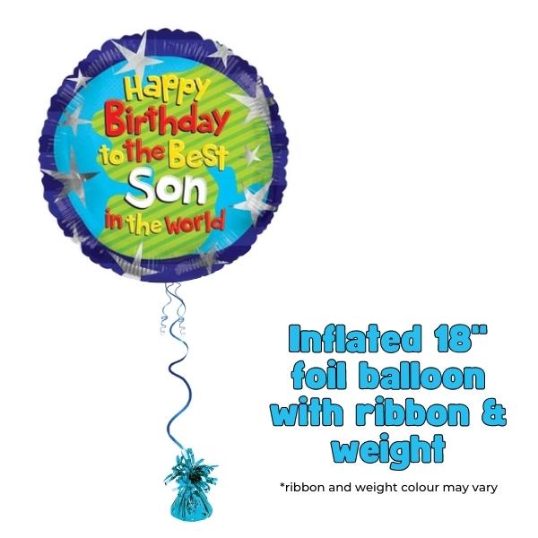 18" Happy Birthday Best Son Foil Balloon