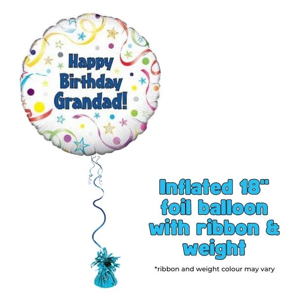 18" Happy Birthday Grandad Foil Balloon