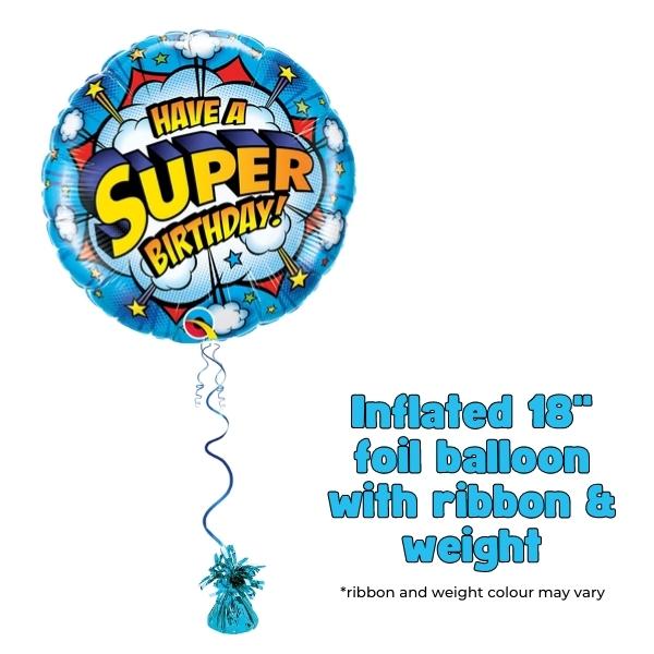 18" Have A Super Birthday Foil Balloon