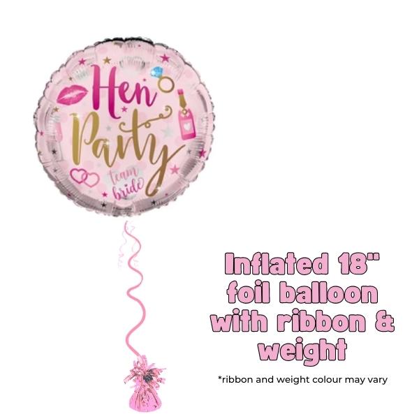 18" Hen Party Team Foil Balloon