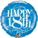 18th Birthday Blue Jumbo Balloon