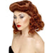 1940s Auburn Pin Up Wig With Loose Curls