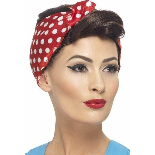 1940s Brown Wig With Headscarf