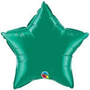 20" Emerald Green Star Foil Balloon