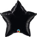 20" Onyx Black Star Foil Balloon