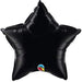 20" Onyx Black Star Foil Balloon