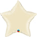 20" Pearl Ivory Star Foil Balloon