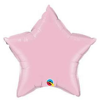20" Pearl Pink Star Star Foil Balloon